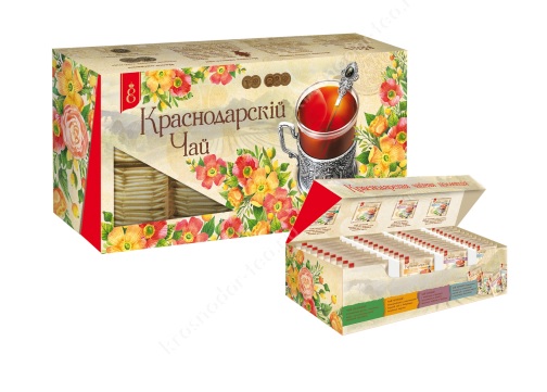 Tējas izlase "Krasnodar Tea Assorti" 100gb. (4 veidi x 25 gb x 1,7 gr)