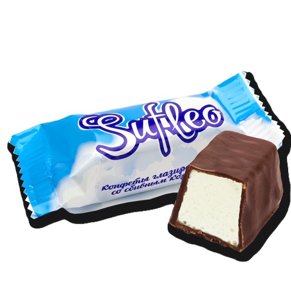 SweetLife glazētās konfektes Sufleo krējumu suflē, šokolāde un miksta karameļe