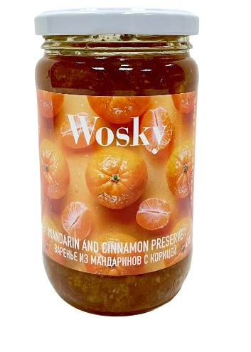 Wosky mandarīnu ievārījums ar kanēli