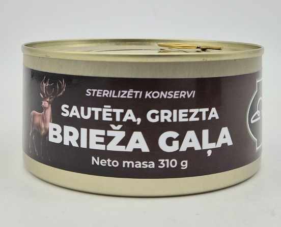 Sautēta, griezta Brieža gaļa