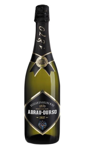 Abrau-Durso ir balts, salds dzirkstošais vīns