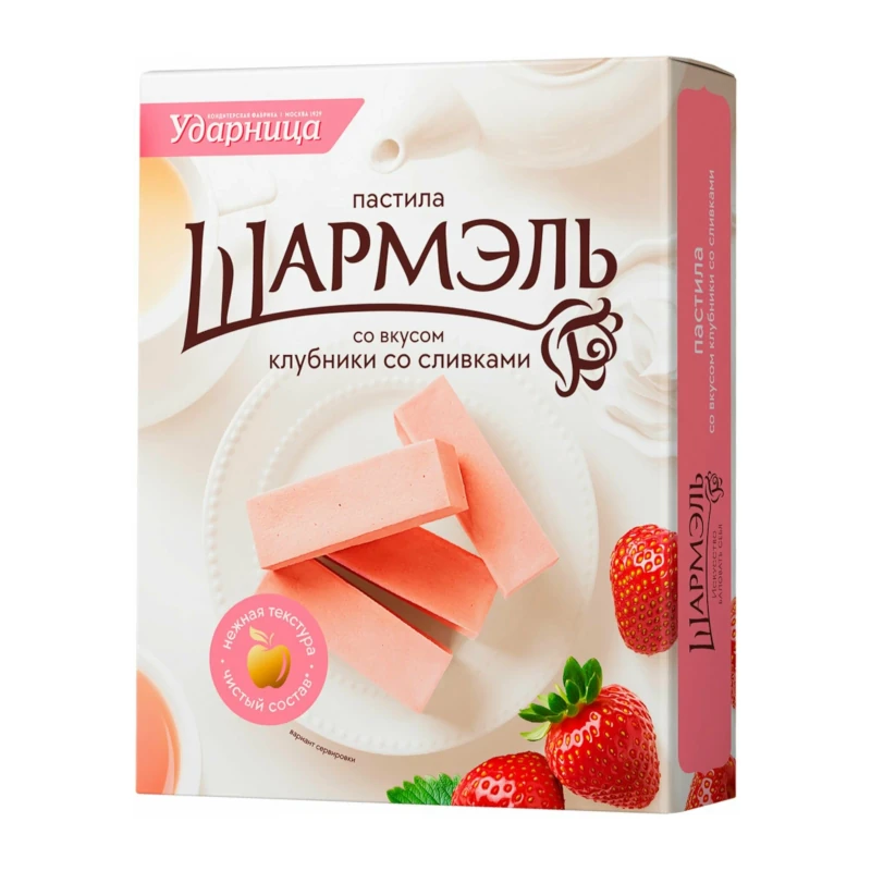 Pastila "Шармэль" zemenes ar krējumu