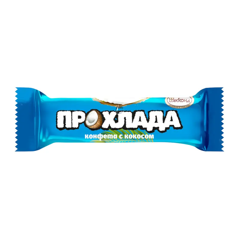 "АККОНД" "Прохлада" sveramās šokolādes glazūras konfektes ar kokosriekstu
