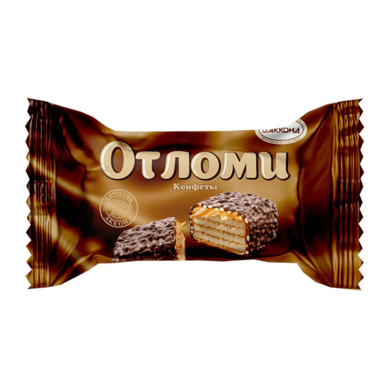 Chocolate candies АККОНД "Отломи" wafer with milk caramel