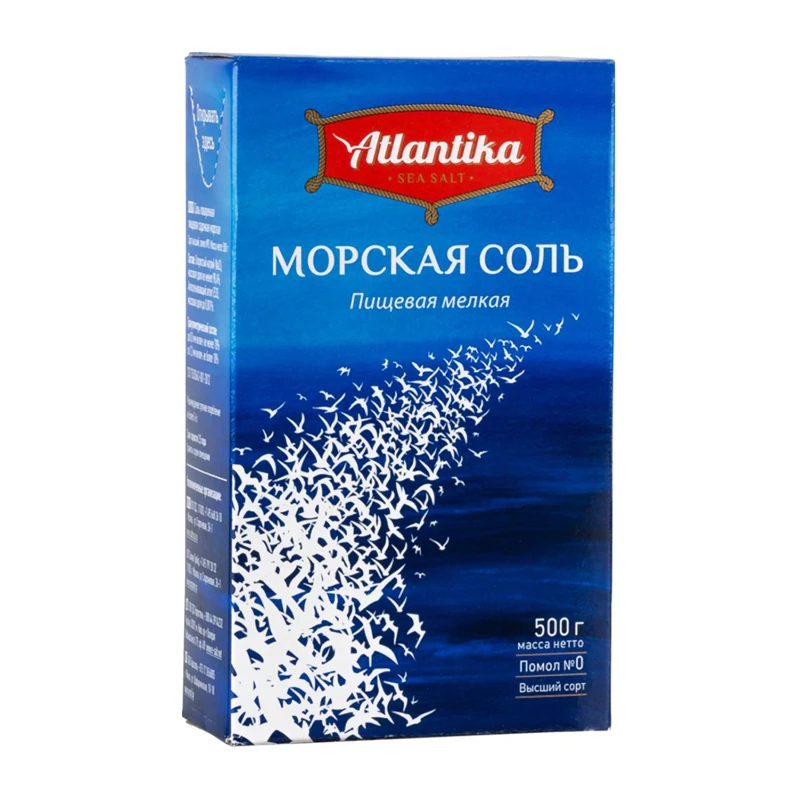 Smalkais galda jūras sāls "Atlantika"