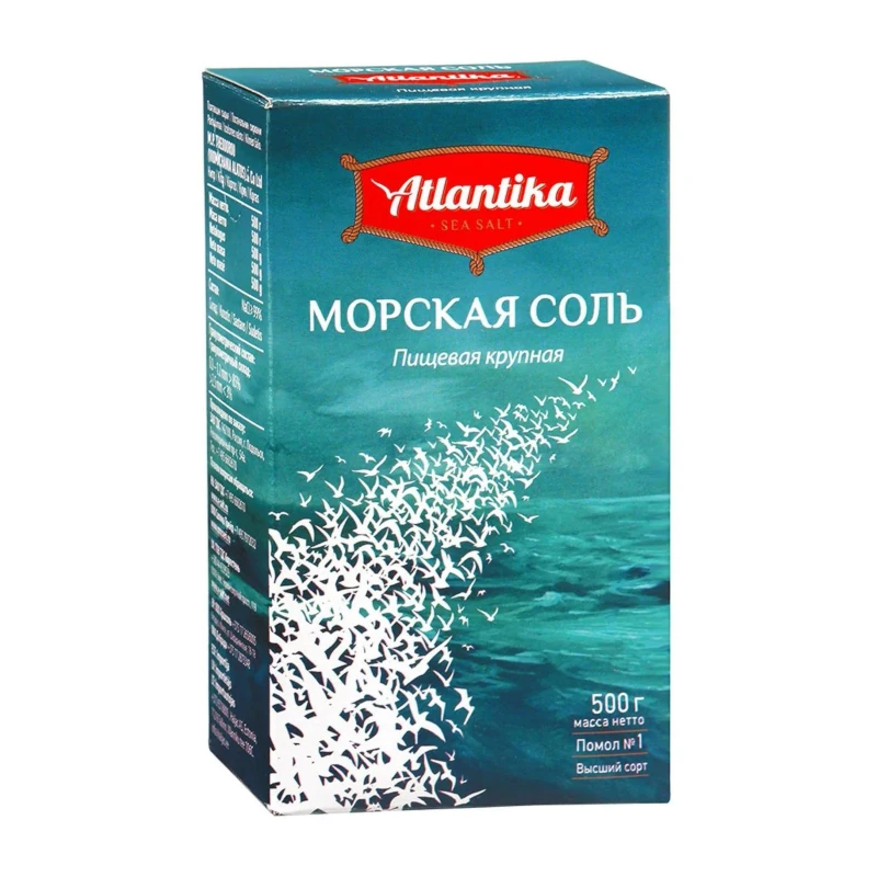 Jūras sāls "Atlantika", rupjais