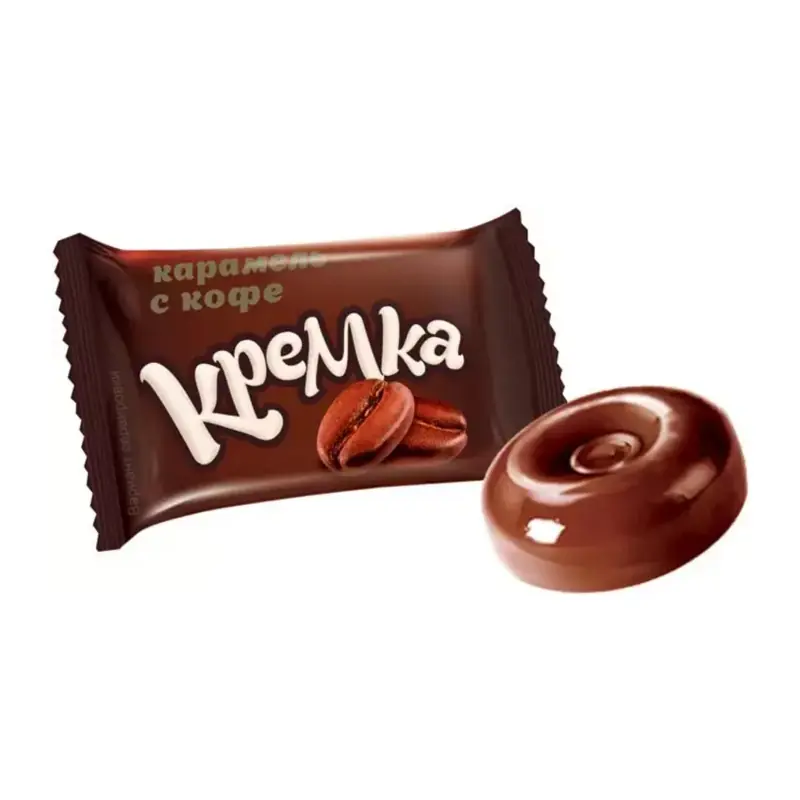 KDV "Kremka" cietās karameles ar dabīgo kafiju