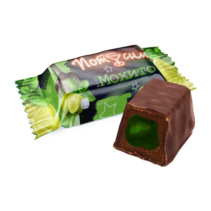 SweetLife glazētās konfektes "Tusēsim", mohito garša
