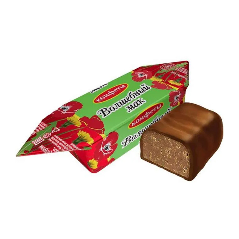 Glazētas pralinē konfektes "Волшебный мак" "Невский кондитер"
