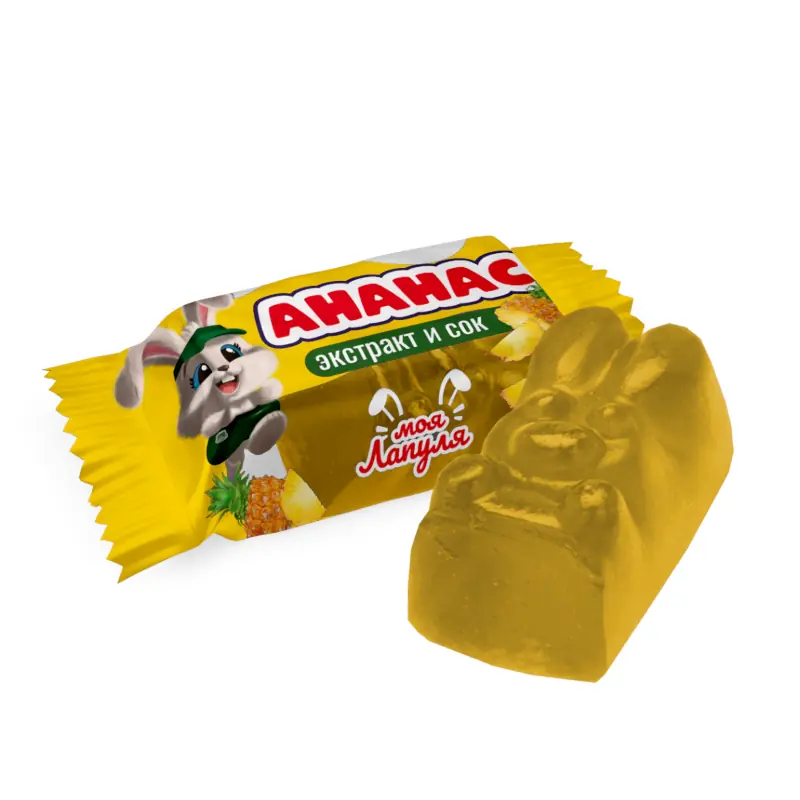 "СвитЛайф" košļājamā marmelāde un "Моя лапуля" konfektes ar ananāsu ekstraktu