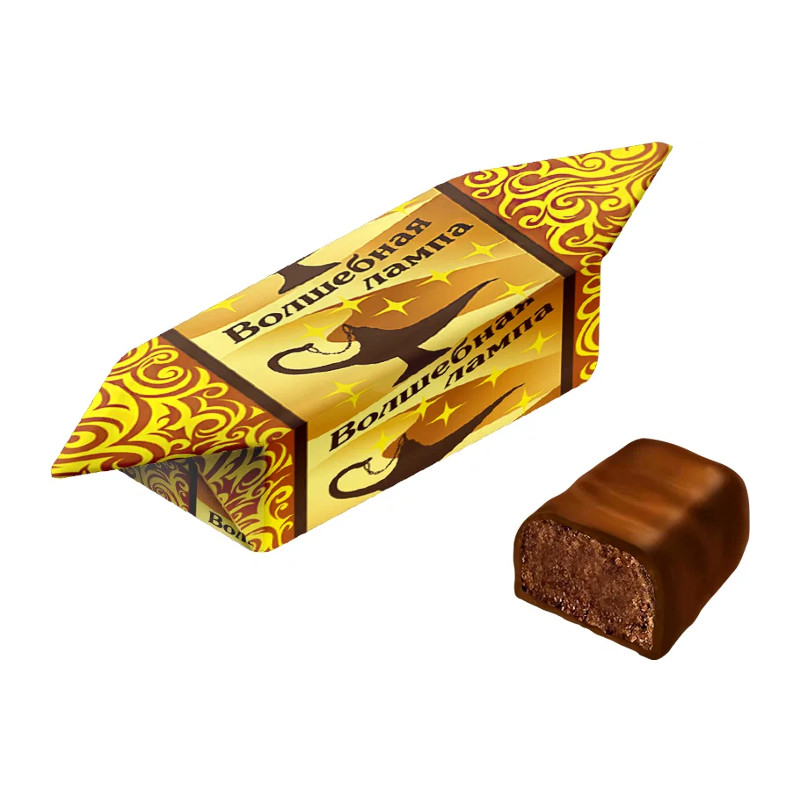 Konfektes "Волшебная лампа" "Невский кондитер", kakao, pralinē, vafeles
