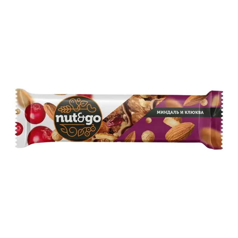 Nut&Go mandeļu batoniņš ar dzērvenēm