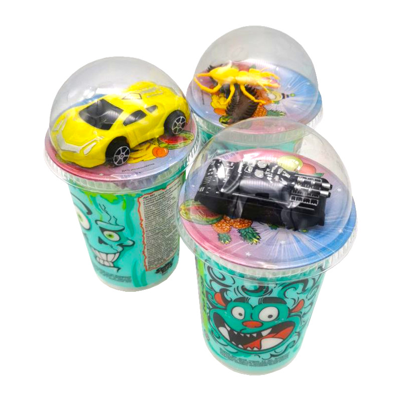 Cukurvate glāzitē komplektā ar rotaļlietu