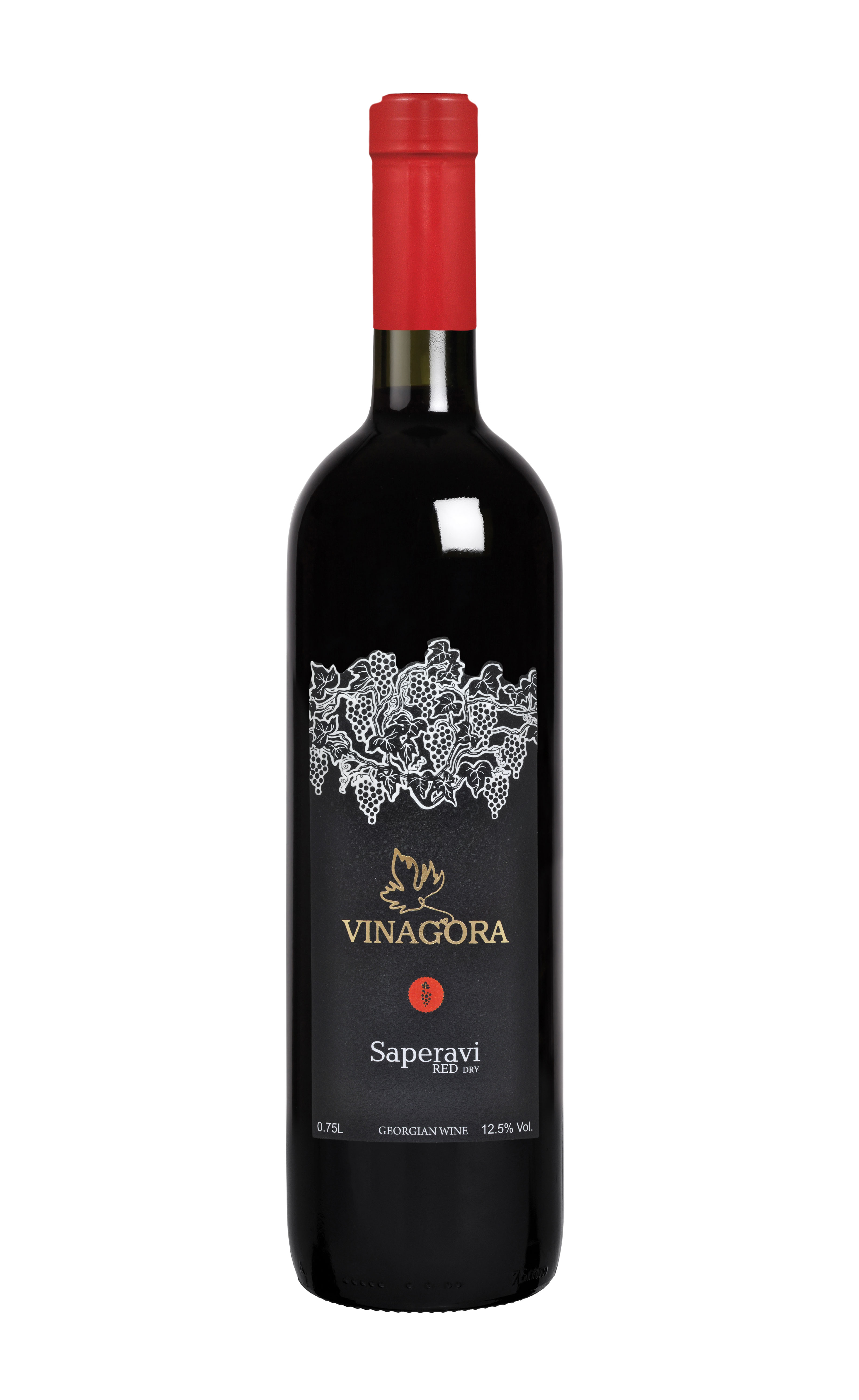 Vinagora Wine Saperavi sausais sarkanvīns 12%