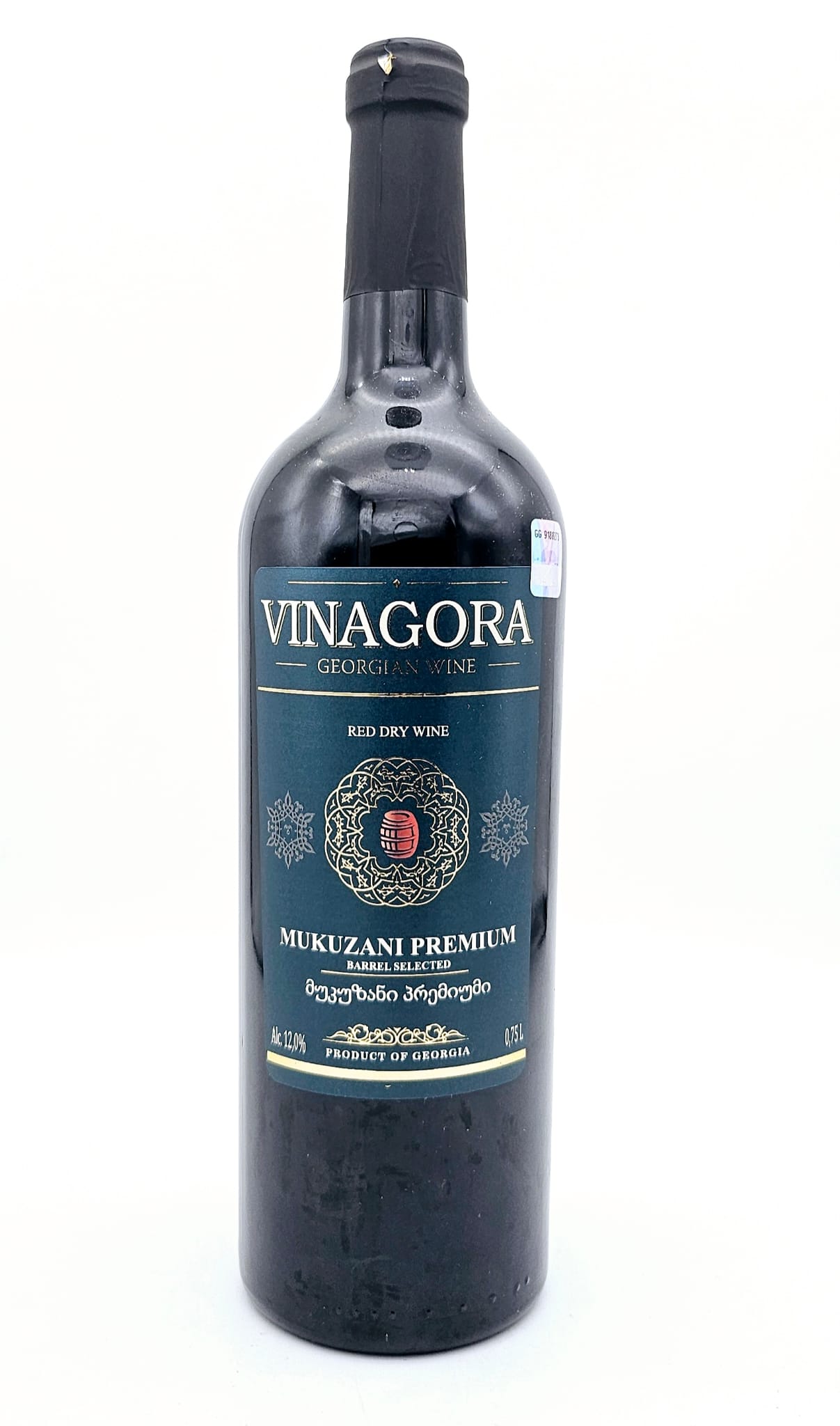 Vinagora Wine Mukuzani premium mucā atlasīts sausais sarkanvīns 12%