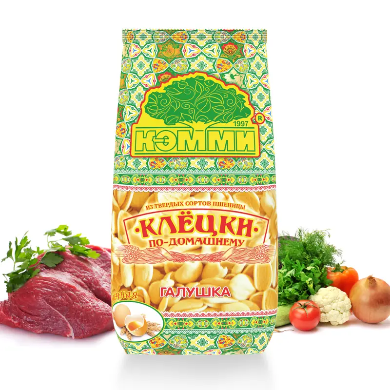 Makaronu izstrādājumi Klimpas mājas gaumē "Galuška"  KEMMI