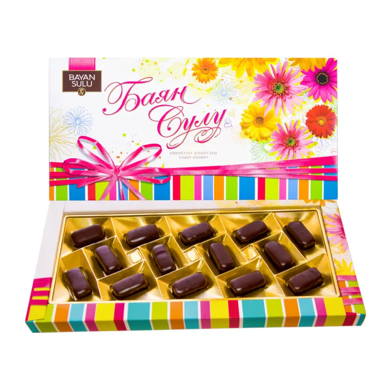 Konfektes šokolādes glazūrā "Bayan Sulu" dāvanu kastītē
