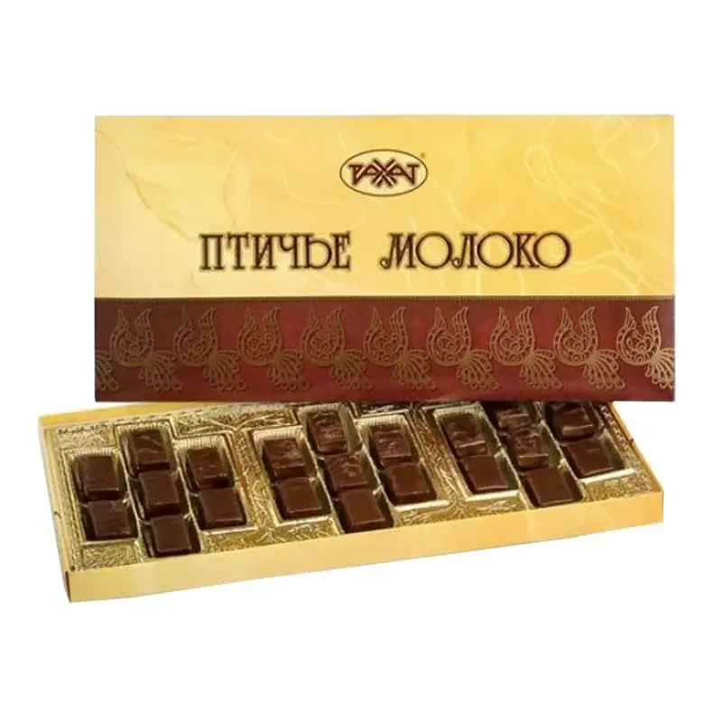 Šokolādes konfektes "RAHAT" "Putna piens" asorti dāvanu kastītē