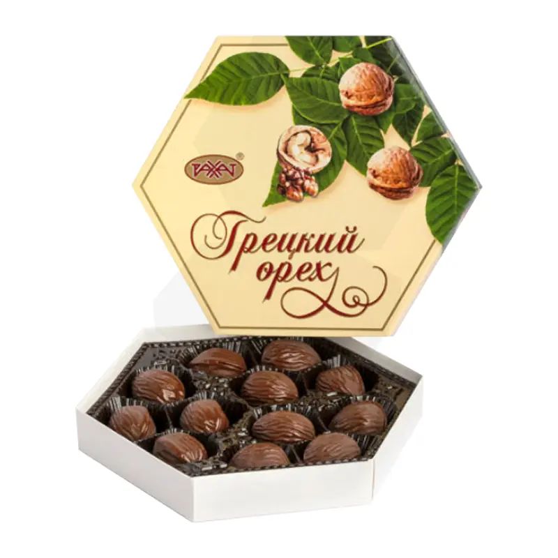 Šokolādes konfektes asorti "RAHAT" "Valrieksts" dāvanu kastītē