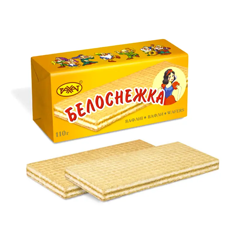"RAHAT" "Sniegbaltīte" vafeles ar vaniļas pildījumu