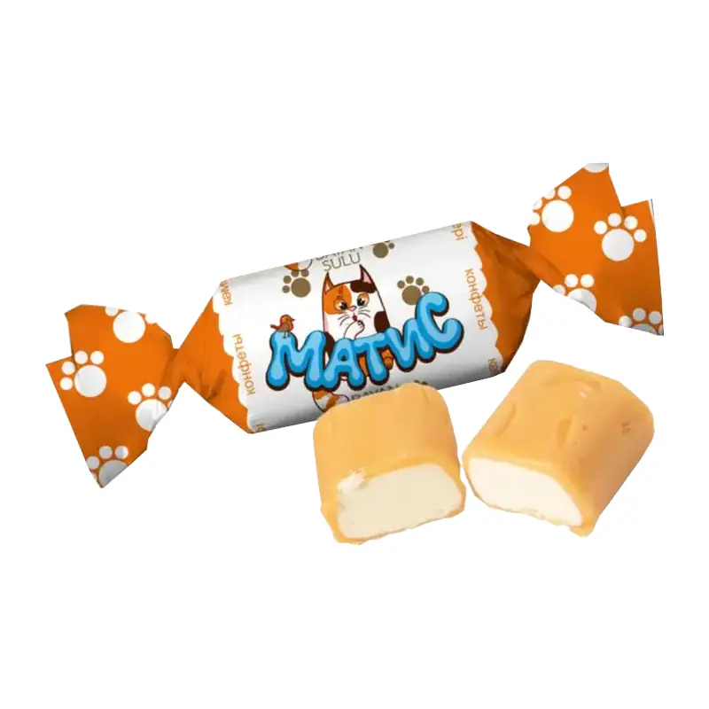 "Bayan Sulu" "Матис" glazētās piena pralinē konfektes karameļu glazūrā