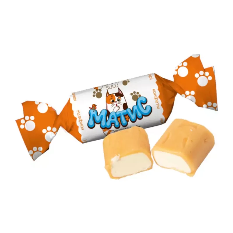 Glazed candies "Матис" "BAYAN SULU" soft caramel and milk praline