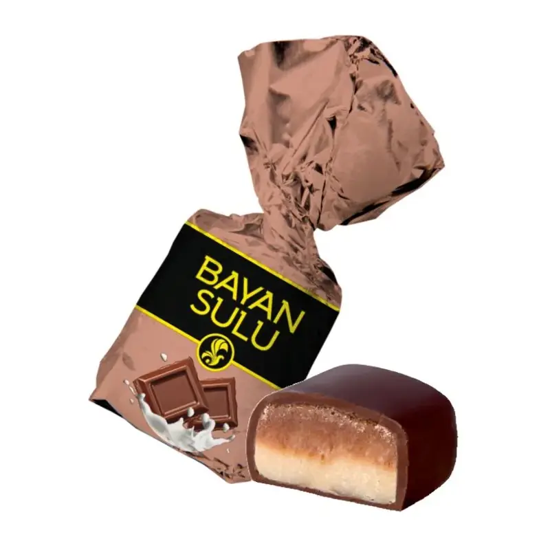 "Bayan Sulu" "Сливки & шоколад" glazētās konfektes: ar krējuma un šokolādes garšu