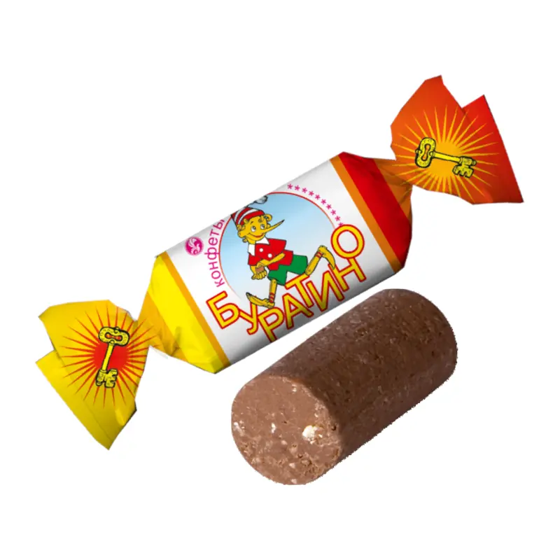 Unglazed "Буратино" "BAYAN SULU" sweet bars