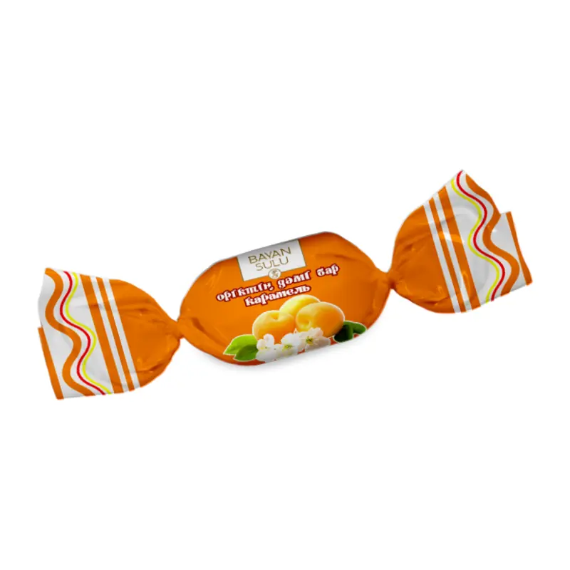 Hard candy "Со вкусом абрикоса" "BAYAN SULU" with apricot flavor
