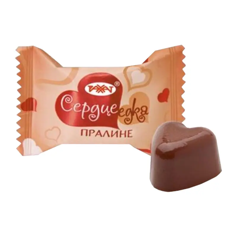 Sveramās šokolādes konfektes "RAHAT" "Sirdslauzēja pralinē" ar pralinē pildījumu