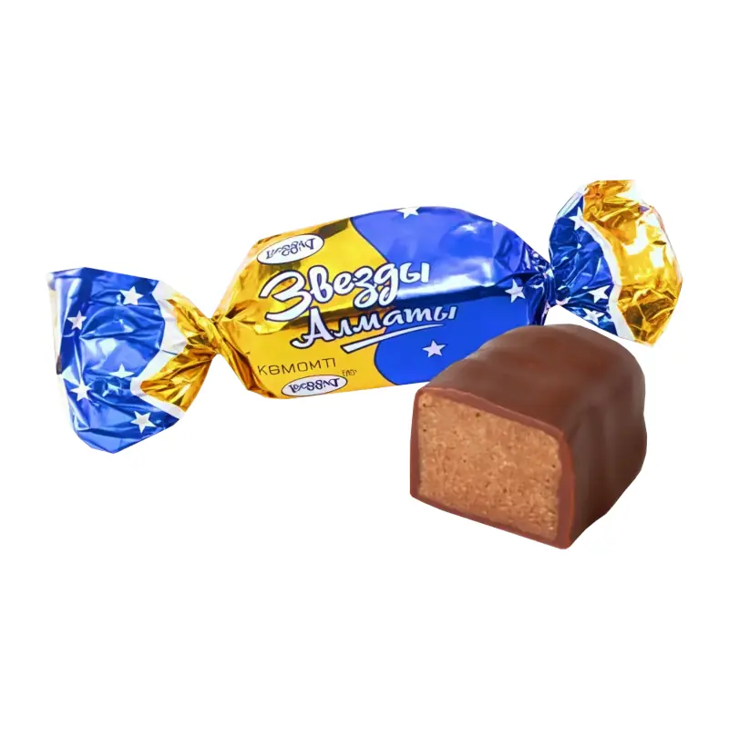 "RAHAT" "Almati zvaigznes" šokolādes konfektes ar krēmīgu fondanta vidu