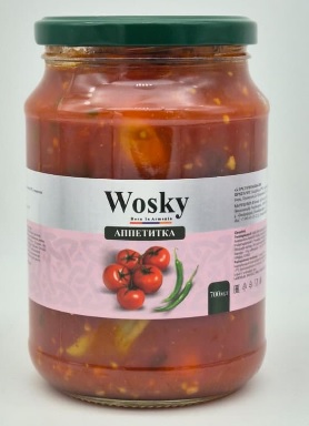 Wosky Appetitka (tomātu un čili garnējums)