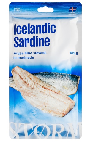 Icelandic sardine fillets marinated in marinade