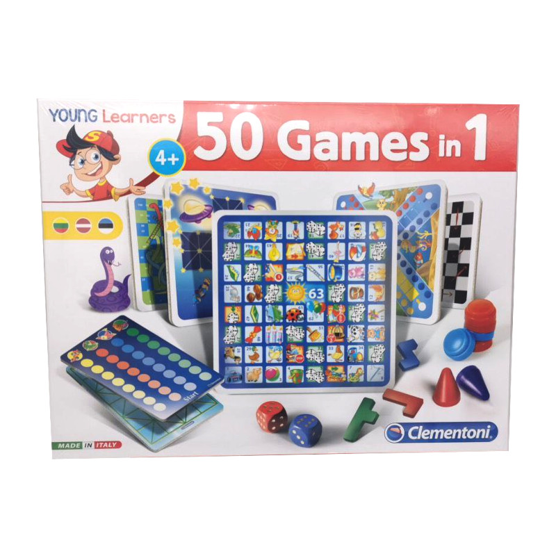 The board game set "50 Games in 1"