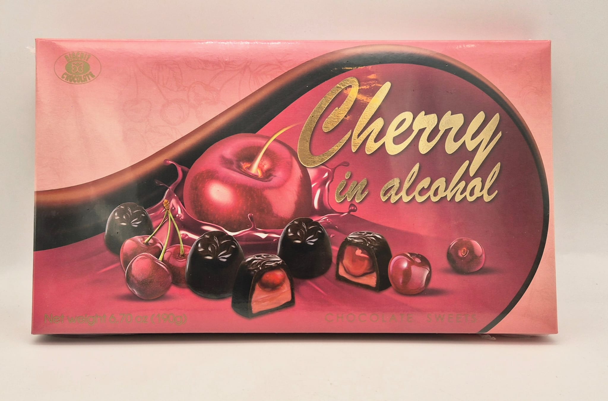 Chocolate with Cherry in Spirit 190g (in alcohol) Gift Box