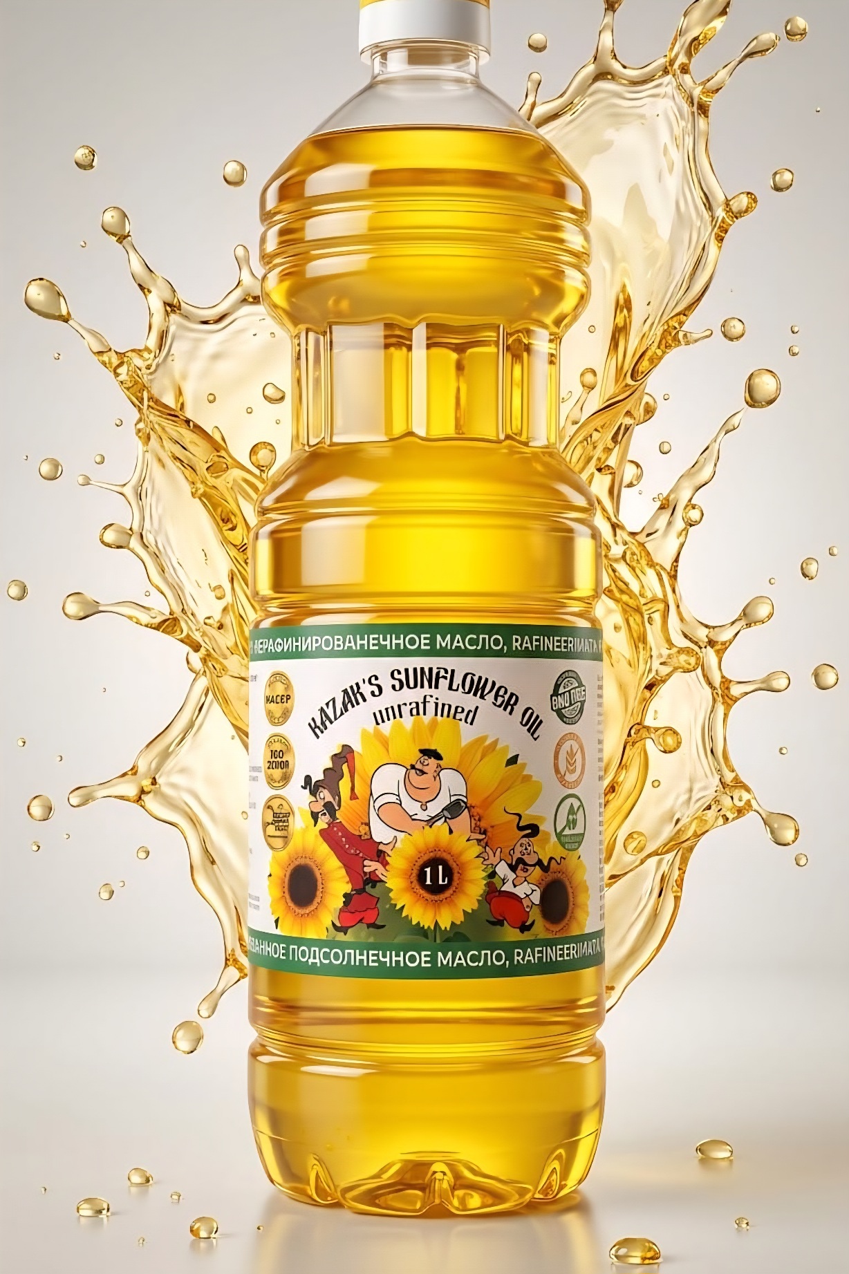 Saulespuķu eļļa "Kazak's Oil" NERAFinēta