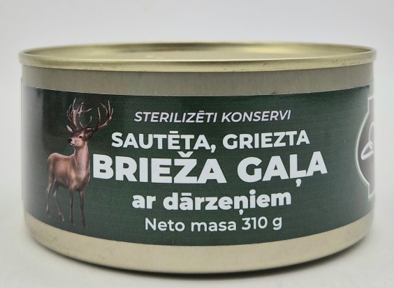 Sautēta, griezta Brieža gaļa ar dārzeņiem